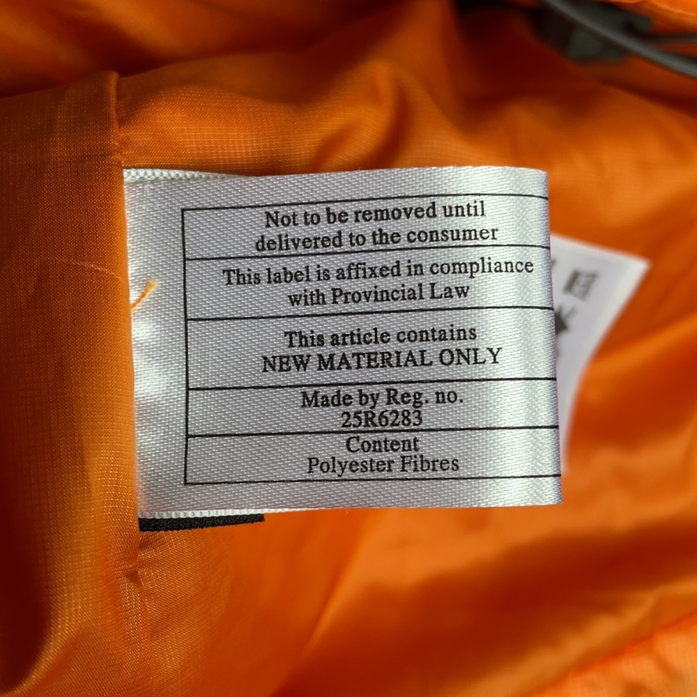 Like New Patagonia Nano Puff Quilted Diamond Full Zip Jacket in Mango Orange - Picture 9 of 11